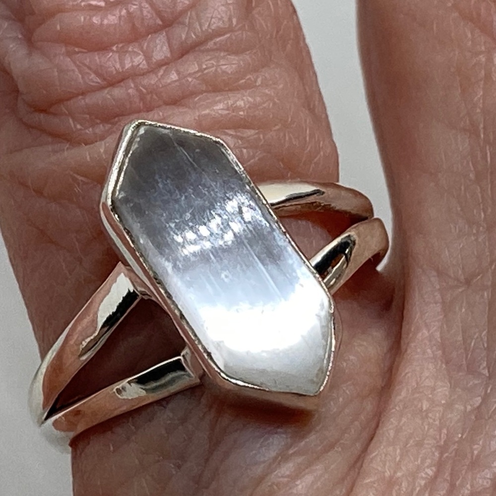 🆕 SELANITE BLADE RING SIZE 8 - Picture 2 of 9